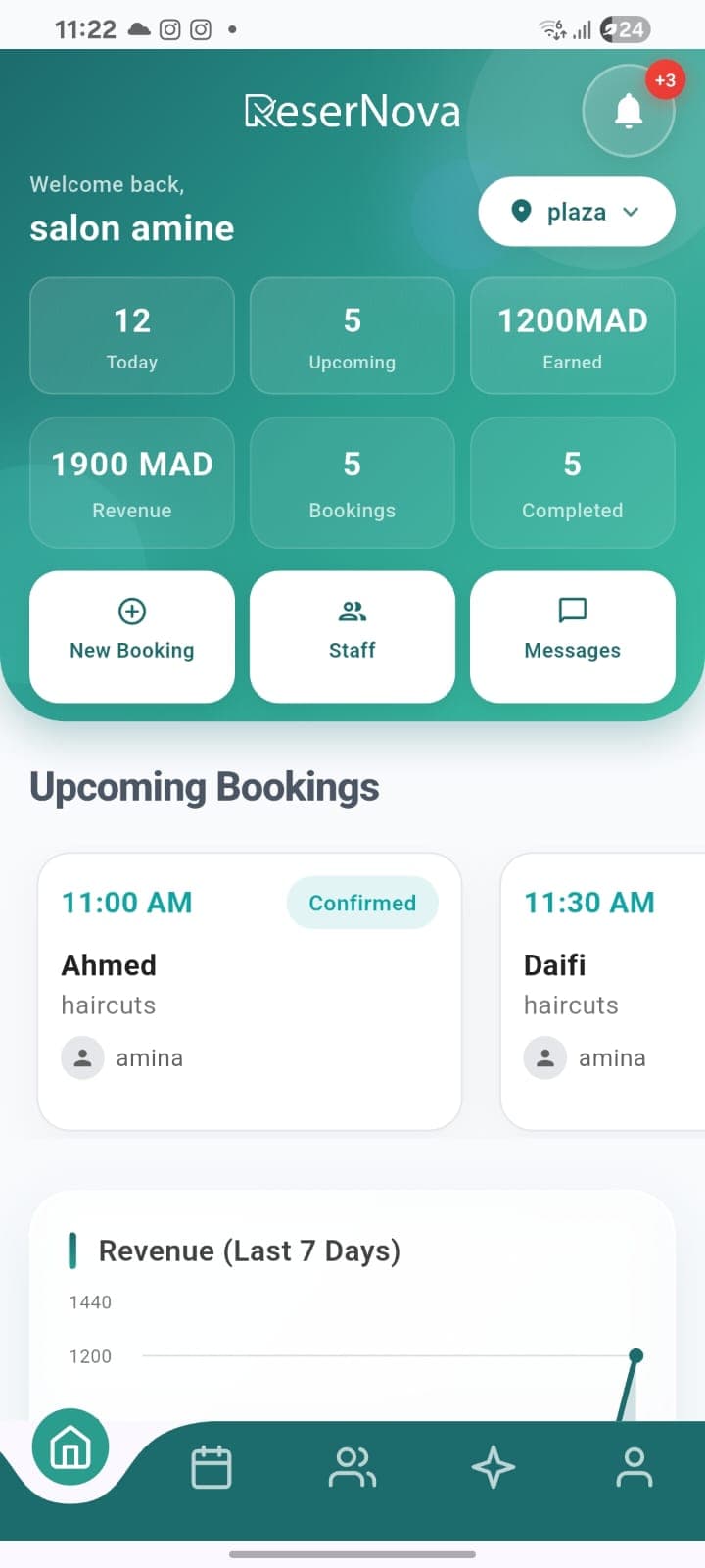 ReserNova Owner Dashboard